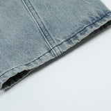 Men Jeans Patch Five-Pointed Star Distressed Casual