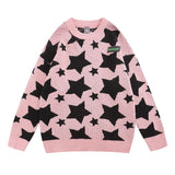 Women Sweater Knitted Sweater Retro Easy Matching
