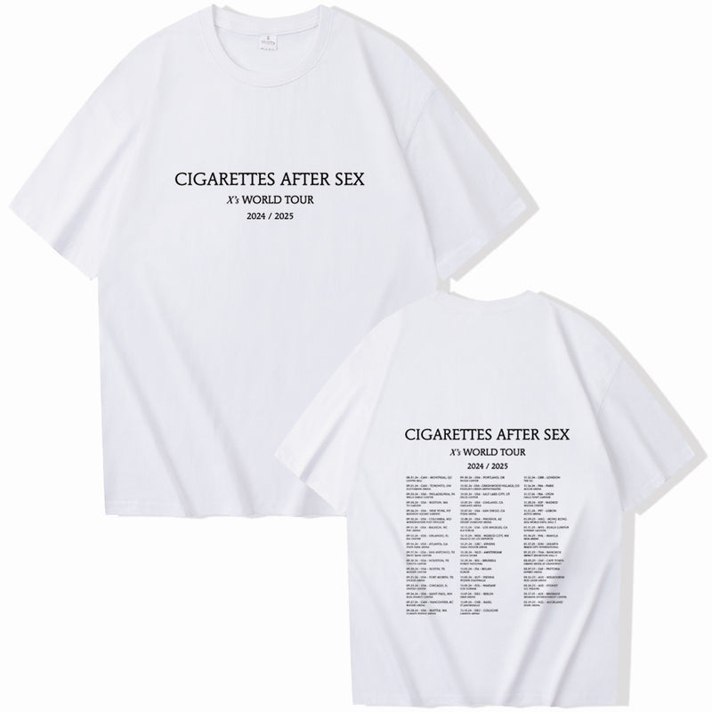 Cigarettes After Sex X's World Tour Unisex Summer Tee