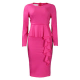 Women Dress plus Size Commuting Pencil Skirt