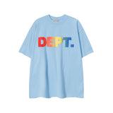 Gallery Dept T Shirts round Neck Short Sleeve T-shirt Pure Cotton