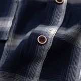 Men Long Sleeved T Shirt Retro Plaid Long Sleeve Shirt Men Spring Autumn Outerwear Tops Casual Loose