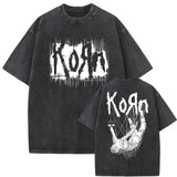 Washed Vintage Rock Band Korn Falling Away From Me