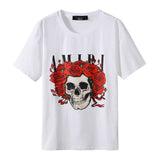 Amiri T Shirt Skull Print Casual round Neck Short Sleeve T-shirt