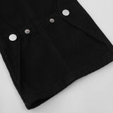 Men Jeans Retro Patchwork Button Loose