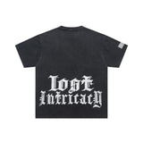 Lost Intricacy T-Shirt Skull Wash Casual Short Sleeve T-Shirt
