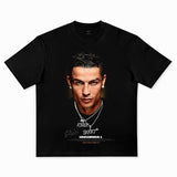 American vintage cotton loose short sleeve cotton football
