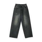 Men Jeans Retro Worn All-Match Loose