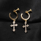Earrings Spiral Buckle Cross Earrings