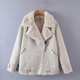 Women Cotton Coat Winter Thickened Suede Coat