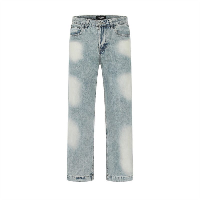 Men Jeans White Loose Casual