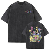 Washed Vintage Rock Band Korn Falling Away From Me