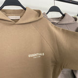 Fog Essentials Hoodie Flocking Logo Fleece Loose Hooded Sweater