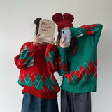 Women Pullover Sweater Vintage Loose Thick Knitted