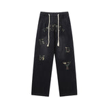 Cargo Pants Patch Loose Casual Pants