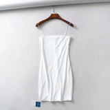 Women Dresses Stretch Slim Suspenders Dress