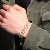 Bracelet 18mm Rap 3D Stereo Miami Cuban Chain St. Valentine's Spectrum