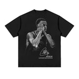 Stephen Curry Curry Short Sleeve Old NBA American Star Print