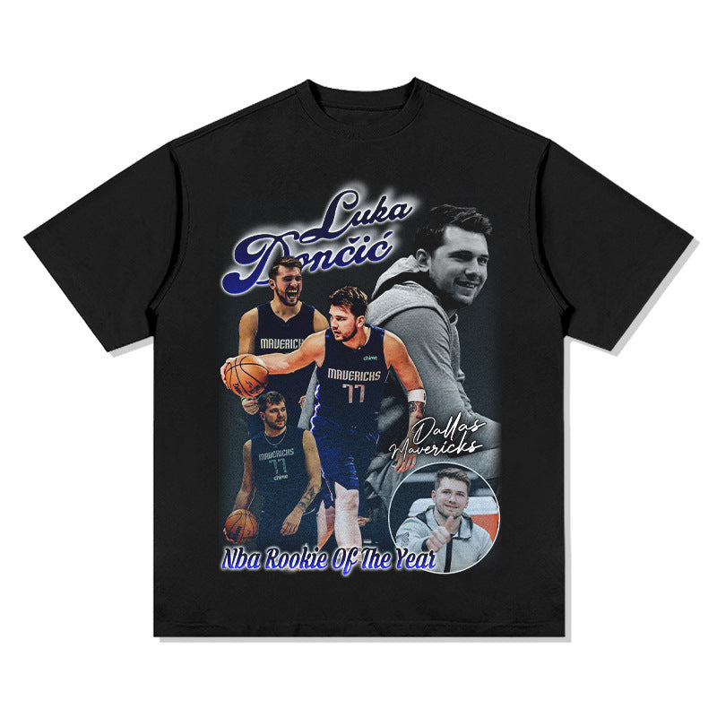 Slovenian Luka Doncic sport  Cotton T-Shirt  sports fan