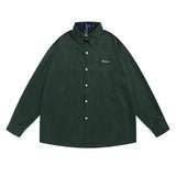Men Long Sleeve T Shirt Spring and Autumn Leisure Long Sleeve Shirt Simple, Loose and Versatile Lapel Shirt