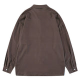 Men Long Sleeved T Shirt Printed Long Sleeve Shirt Men's Ins Loose Casual