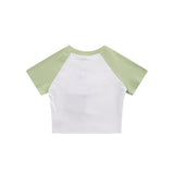 Men T-Shirt Retro Summer Slim Fit Midriff-Baring