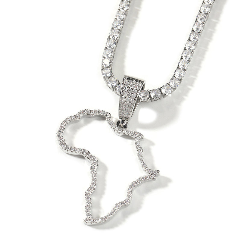 Jewelry Copper with Zircon Hollow African Pendant St. Valentine's Spectrum Royalty