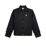 MIJKO Mens Jacket Two-way Zipper Cotton Jacket