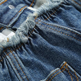 Women Jeans Hot Girl Raw Hem Jeans
