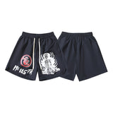 Hellstar T Shirts & Shorts Summer Loose Wash Short Sleeve T-Shirt
