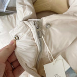Women Cotton Coat down Jacket Vest Loose Lapel