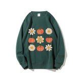 Flowers And Pumpkins Sweatshirt Pumpkin Fall Tee Cozy Autumn