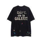 Gallery Dept T Shirts Spring and Summer Short Sleeve Loose Half Sleeve