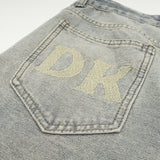 Men Jeans Star Embroidery Loose Casual