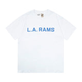 Gallery Dept T-Shirt Bronzing Letter Slogan Printed Short Sleeve T-Shirt