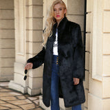 Women Fur Jacket Fashion Plush Warm Jacket