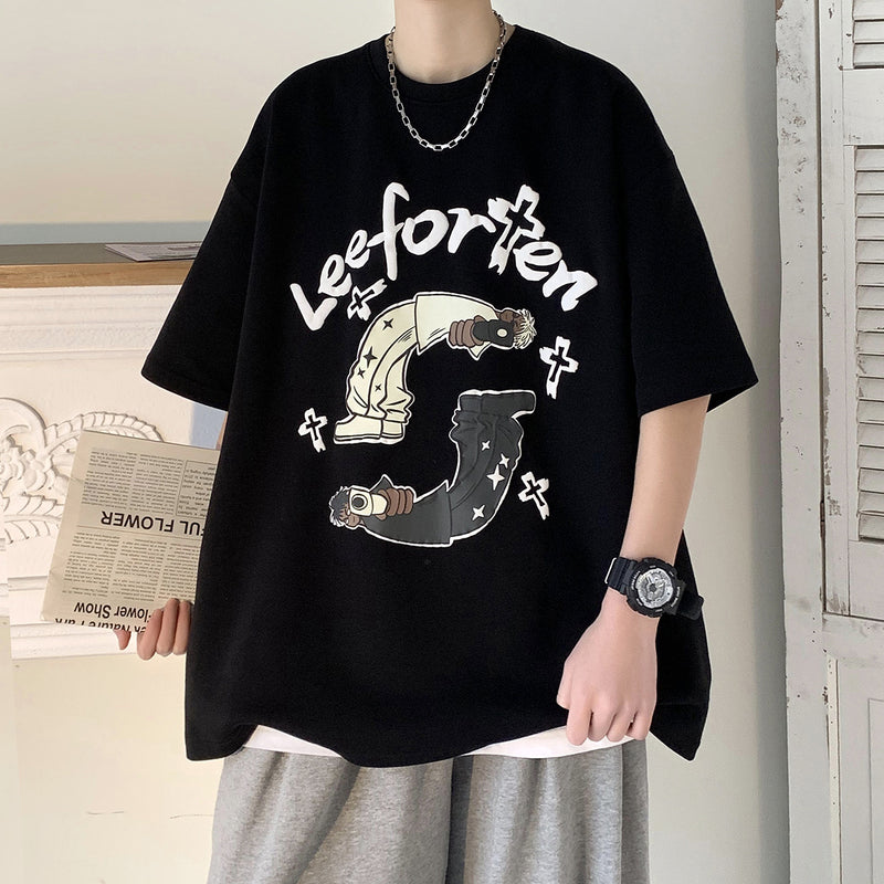Men's T Shirt Loose Casual Student