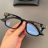 CHH Chrome Hearts Glasses Silver Versatile Myopia Eyeglasses Frame