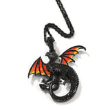 Jewelry Hip Hop Domineering Dragon Pendant Necklace ins Animal Far East Spectrum