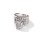 Rings Vintage Square Diamond Ring Hip Hop American Spectrum St. Valentine's