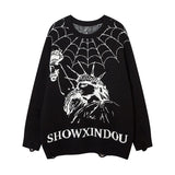 Women Sweater Letter Jacquard Knitted Coat Idle Style