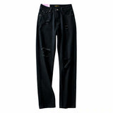 Women Jeans Ripped Trendy Fashion Jeans