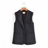 Women Vest Suit Vest Commuter Loose