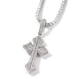 Jewelry Zircon Cross Pendant HIPHOP Rap Necklaces Crosses St. Valentine's Spectrum Royalty