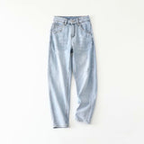 Women Jeans Loose Hole Thin