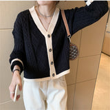 Women Knitted Cardigan Loose Temperament Sweater