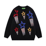 Men Sweater Jacquard Five-Pointed Star Sweater Base