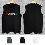 Purple Brand Tank T Shirts Sleeveless T-shirt Vest