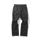 Cargo Pants Lace-up Diamond-Embedded Loose