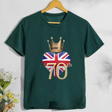 Inspired by Queen's Platinum Jubilee 2022 Elizabeth 70 Years T-shirt T-shirt Short Sleeve Loose